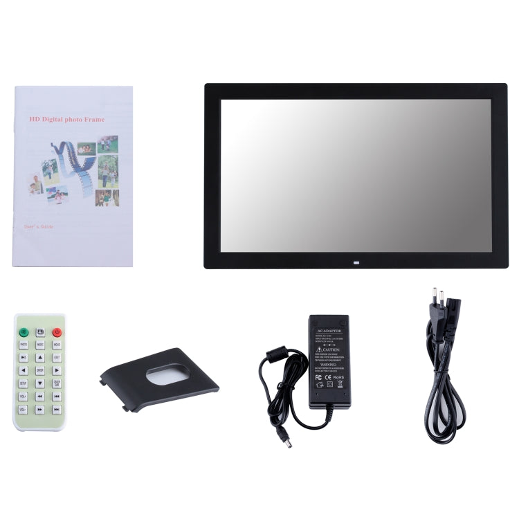 23.6 inch LED Screen Digital Photo Frame, Plug Type:US Plug(Black) - 15 inch Above by buy2fix | Online Shopping UK | buy2fix