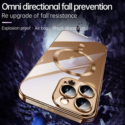 For iPhone 16 Pro SULADA MagSafe Plating TPU Shockproof Phone Soft Case(Gold) - iPhone 16 Pro Cases by SULADA | Online Shopping UK | buy2fix