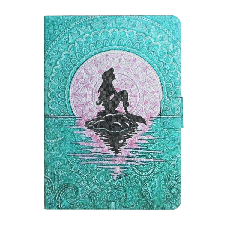 For iPad Pro 11 2024  Colored Drawing Pattern Flip Leather Smart Tablet Case(Mermaid) - iPad Pro 11 2024 Cases by buy2fix | Online Shopping UK | buy2fix