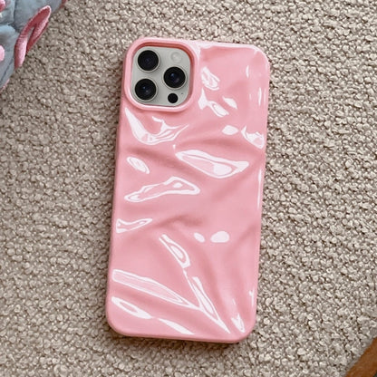 For iPhone 16 Pro Max Water Ripple Electroplating Paint TPU Phone Case(Pink) - iPhone 16 Pro Max Cases by buy2fix | Online Shopping UK | buy2fix