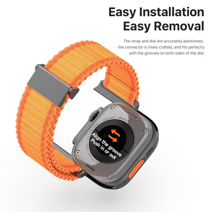 For Apple Watch SE 2023 40mm DUX DUCIS YC Series Ocean Nylon Watch Band(Orange) - Watch Bands by DUX DUCIS | Online Shopping UK | buy2fix