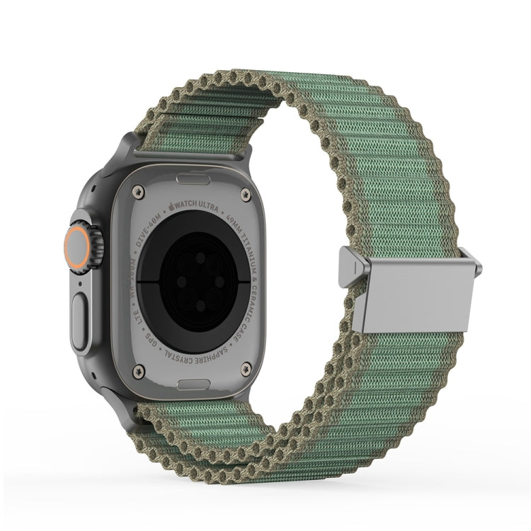 For Apple Watch Series 9 45mm DUX DUCIS YC Series Ocean Nylon Watch Band(Green) - Watch Bands by DUX DUCIS | Online Shopping UK | buy2fix