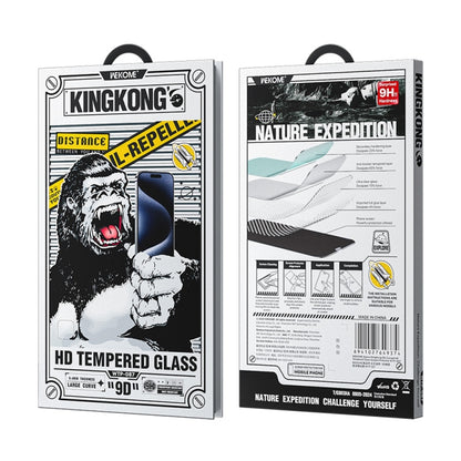 For iPhone 16 Plus / 15 Plus WK WTP-087 Space King Kong 9D Curved HD Tempered Glass Screen Protector - iPhone 16 Plus Tempered Glass by WK | Online Shopping UK | buy2fix