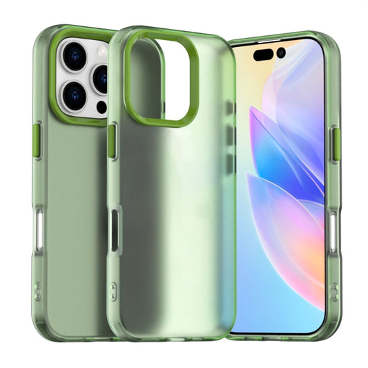 For iPhone 16 Pro Max Candy PC Hybrid TPU Shockproof Phone Case(Green) - iPhone 16 Pro Max Cases by buy2fix | Online Shopping UK | buy2fix