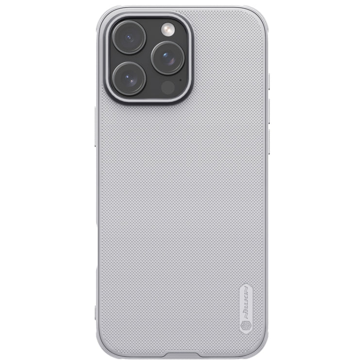 For iPhone 16 Pro NILLKIN Frosted Shield Pro PC + TPU Phone Case(Silver) - iPhone 16 Pro Cases by NILLKIN | Online Shopping UK | buy2fix