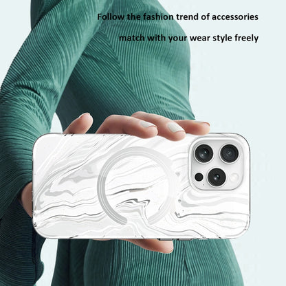 For iPhone 16 TGVIS Grace Series MagSafe Magnetic Phone Case(Daisy) - iPhone 16 Cases by TGVIS | Online Shopping UK | buy2fix