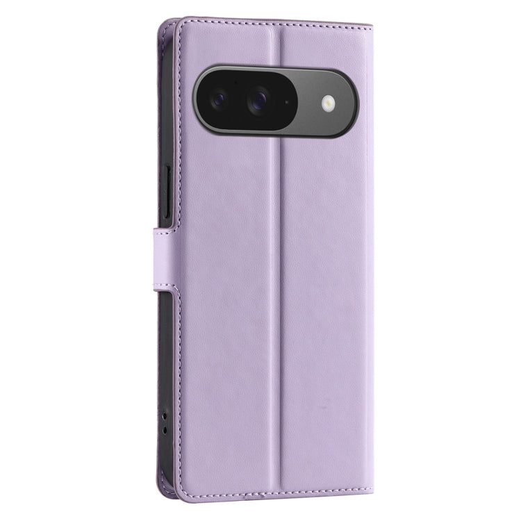 For Google Pixel 9 / 9 Pro Voltage Ultra-thin Dot Leather Phone Case(Purple) - Google Cases by buy2fix | Online Shopping UK | buy2fix