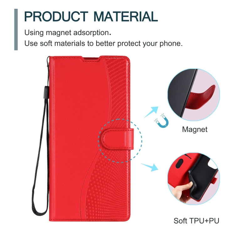 For Redmi K70 Voltage Ultra-thin Dot Leather Phone Case(Red) - K70 Cases by buy2fix | Online Shopping UK | buy2fix