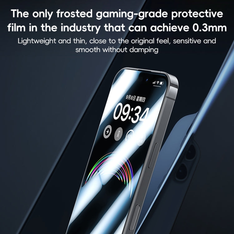 For iPhone 16 Pro Benks Ice Sense Gaming Frosted Tempered Glass Film - iPhone 16 Pro Tempered Glass by Benks | Online Shopping UK | buy2fix