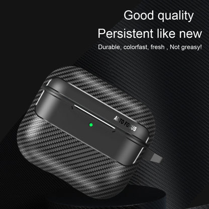 For AirPods 4 Carbon Fiber Texture Bluetooth Earphone Protective Case(Transparent) - For AirPods 4 by buy2fix | Online Shopping UK | buy2fix