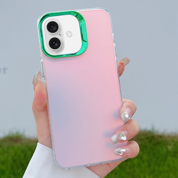 For iPhone 16 Color Plating Discoloration PC Phone Case(Green) - iPhone 16 Cases by buy2fix | Online Shopping UK | buy2fix