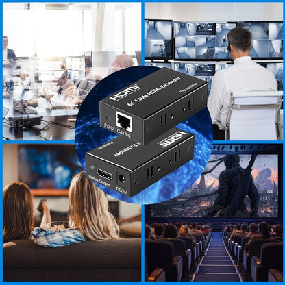 4K HDMI to RJ45 Network Extender, Transmission Distance: 120m(US Plug) - Amplifier by buy2fix | Online Shopping UK | buy2fix