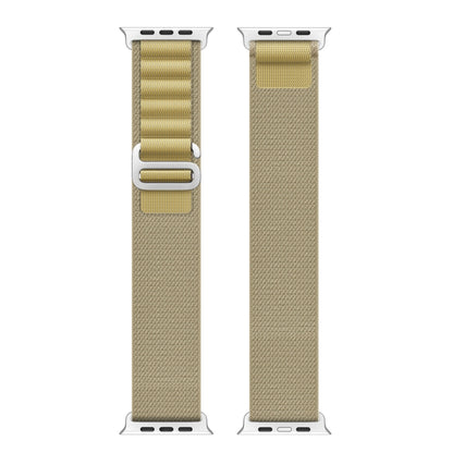 For Apple Watch 42mm / 41mm / 40mm / 38mm DUX DUCIS GS Series Nylon Loop Watch Band(Tan) - Watch Bands by DUX DUCIS | Online Shopping UK | buy2fix