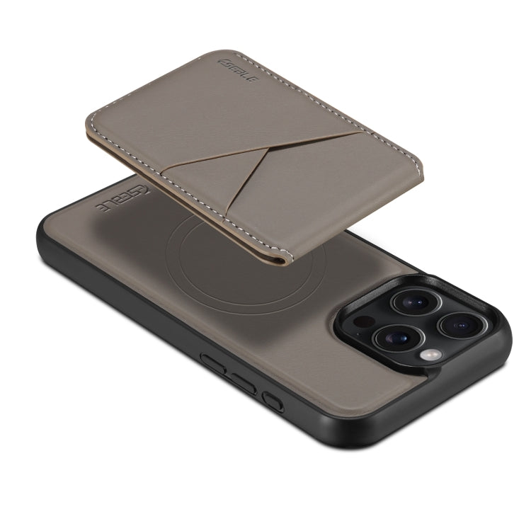 For iPhone 16 Pro ESEBLE E3 Plain Texture Card Slots MagSafe RFID Leather Case(Grey) - iPhone 16 Pro Cases by ESEBLE | Online Shopping UK | buy2fix