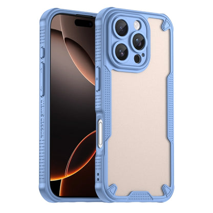 For iPhone 16 Pro Armor Glaze PC Hybrid TPU Phone Case(Blue) - iPhone 16 Pro Cases by buy2fix | Online Shopping UK | buy2fix