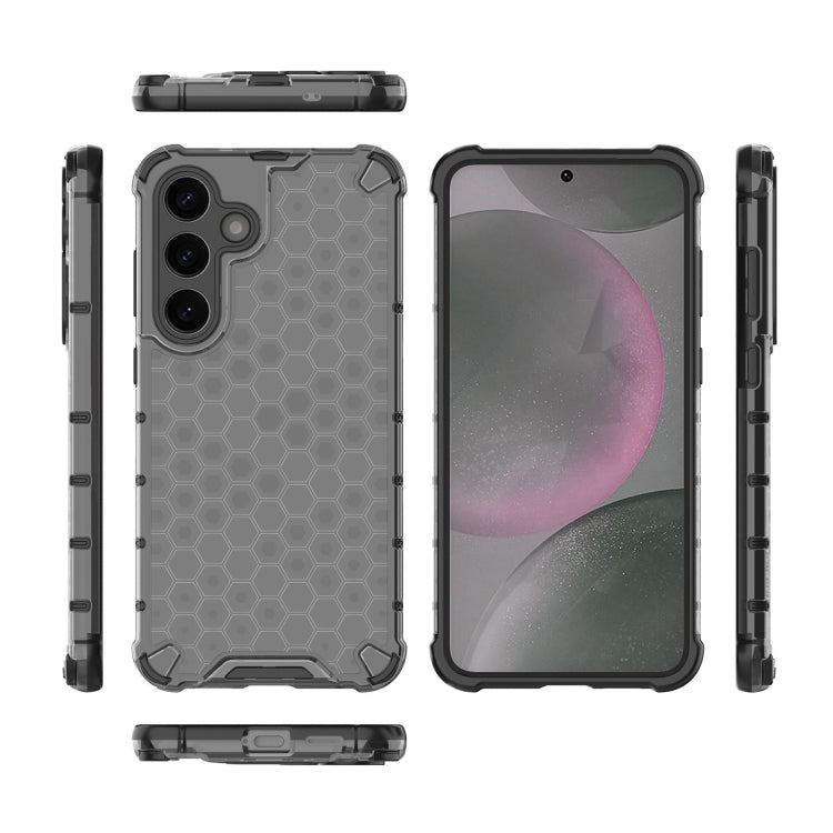 For Samsung Galaxy S25+ 5G Honeycomb Shockproof Phone Case(Black) - Galaxy S25+ 5G Cases by buy2fix | Online Shopping UK | buy2fix