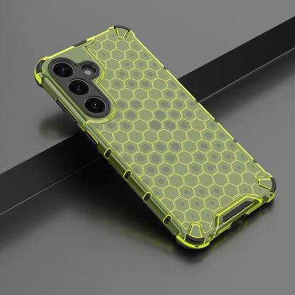 For Samsung Galaxy S25+ 5G Honeycomb Shockproof Phone Case(Green) - Galaxy S25+ 5G Cases by buy2fix | Online Shopping UK | buy2fix