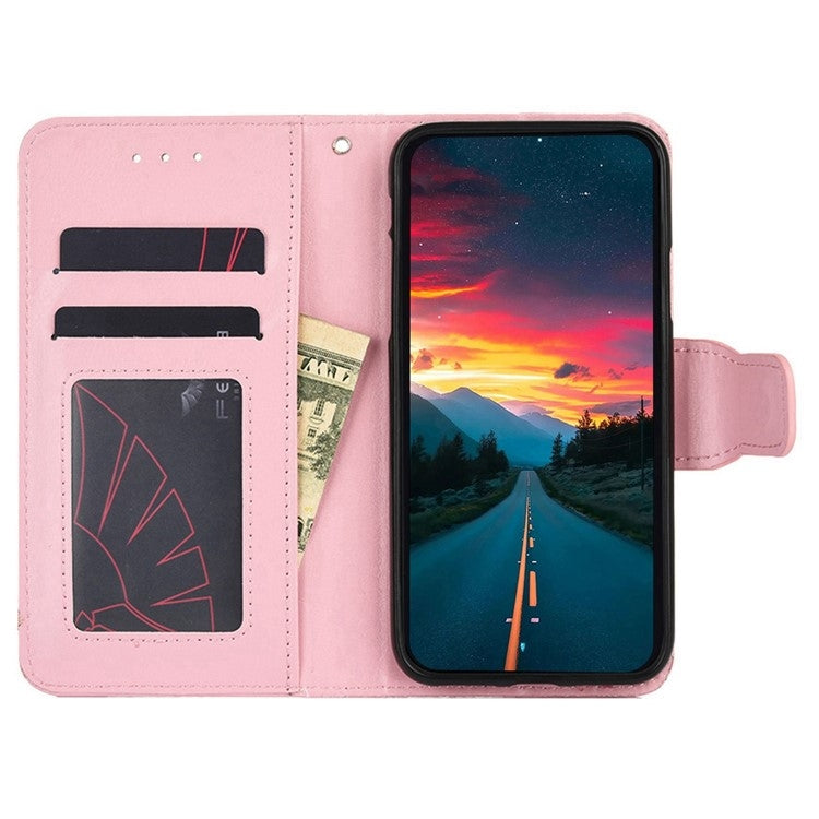 For iPhone 16 Crystal Texture Leather Phone Case(Pink) - iPhone 16 Cases by buy2fix | Online Shopping UK | buy2fix