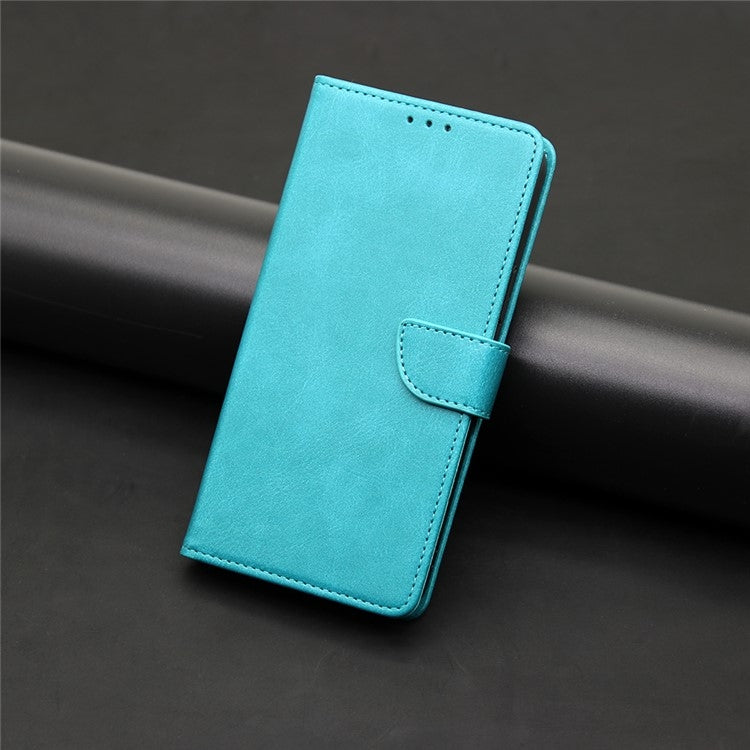 For iPhone 16 Plus Calf Texture Buckle Flip Leather Phone Case(Light Blue) - iPhone 16 Plus Cases by buy2fix | Online Shopping UK | buy2fix