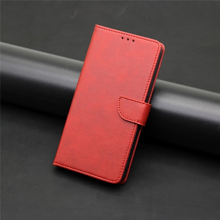 For iPhone 16 Pro Calf Texture Buckle Flip Leather Phone Case(Red) - iPhone 16 Pro Cases by buy2fix | Online Shopping UK | buy2fix