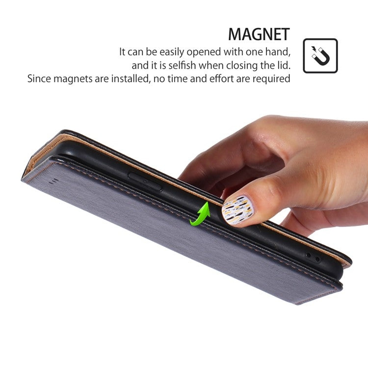 For iPhone 16 Pro Gloss Oil Solid Color Magnetic Leather Phone Case(Black) - iPhone 16 Pro Cases by buy2fix | Online Shopping UK | buy2fix