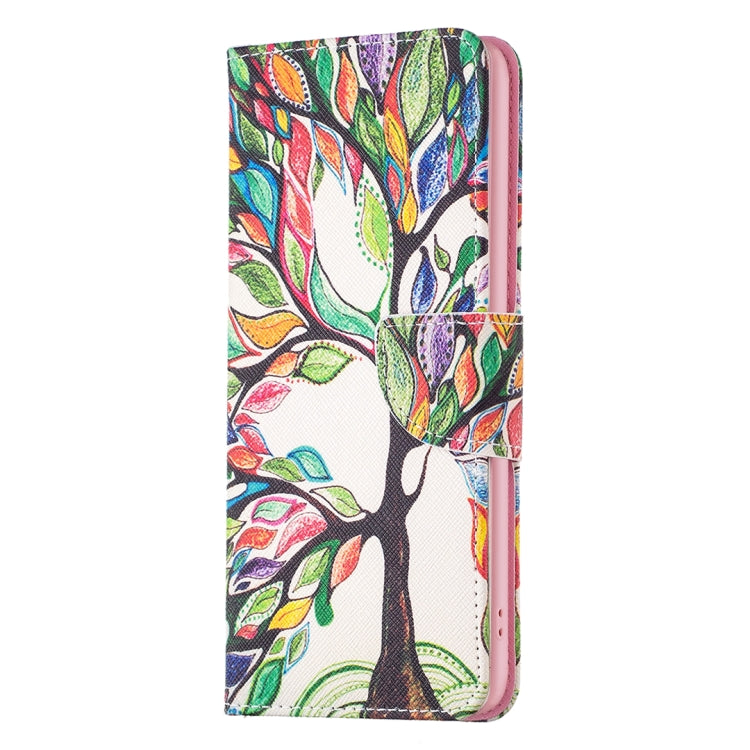 For Samsung Galaxy S25 5G Colored Drawing Pattern Leather Phone Case(Tree Life) - Galaxy S25 5G Cases by buy2fix | Online Shopping UK | buy2fix