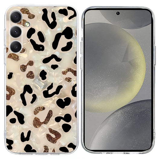 For Samsung Galaxy S25 5G Colorful Painting Pattern TPU Phone Case(Leopard) - Galaxy S25 5G Cases by buy2fix | Online Shopping UK | buy2fix