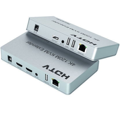 120m HDMI USB KVM 4K Network Extender, Plug:EU Plug - Amplifier by buy2fix | Online Shopping UK | buy2fix