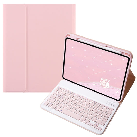 For Infinix Xpad 11 inch Candy Color Square Keys Bluetooth Keyboard Leather Case(Pink) - Others Keyboard by buy2fix | Online Shopping UK | buy2fix