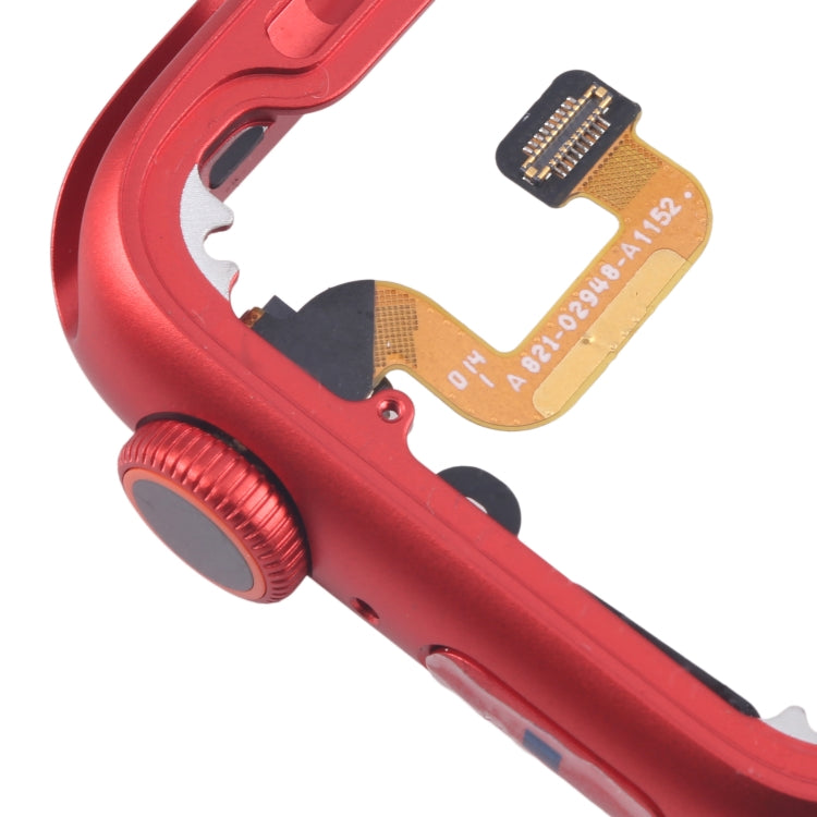 For Apple Watch Series 6 40MM GPS Aluminium Alloy Middle Frame Bezel Plate with Crown Spin Axis Flex Cable(Red) - Middle Frame by buy2fix | Online Shopping UK | buy2fix