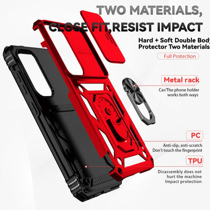 For Samsung Galaxy S25+ 5G Sliding Camshield Holder Phone Case(Red) - Galaxy S25+ 5G Cases by buy2fix | Online Shopping UK | buy2fix