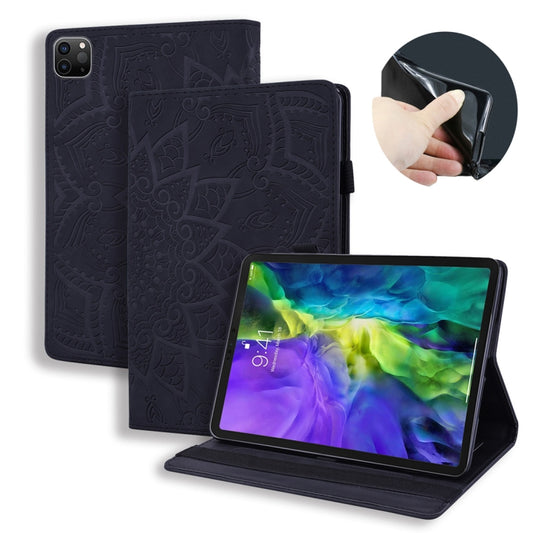 For iPad Air 11 2024 / Air 2022 / 2020 10.9 Calf Texture Embossed Horizontal Flip Leather Case with Holder & Card Slots & Photo Frame(Black) - iPad Air (2022) / (2020) 10.9 Cases by buy2fix | Online Shopping UK | buy2fix