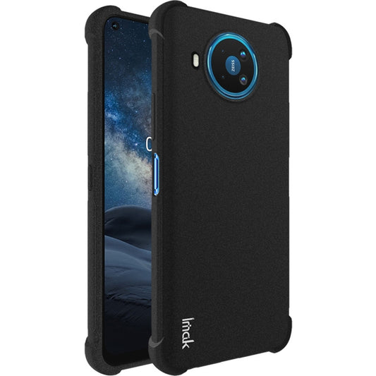 For Nokia 8.3 5G IMAK All-inclusive Shockproof Airbag TPU Case with Screen Protector(Matte Black) - Nokia Cases by imak | Online Shopping UK | buy2fix