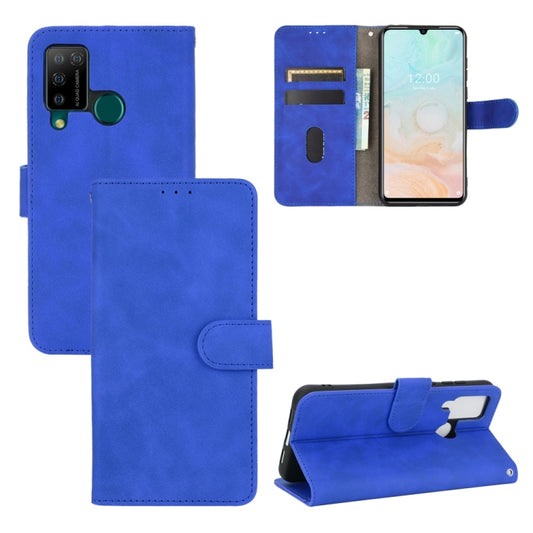 For DOOGEE N20 Pro Solid Color Skin Feel Magnetic Buckle Horizontal Flip Calf Texture PU Leather Case with Holder & Card Slots & Wallet(Blue) - More Brand by buy2fix | Online Shopping UK | buy2fix