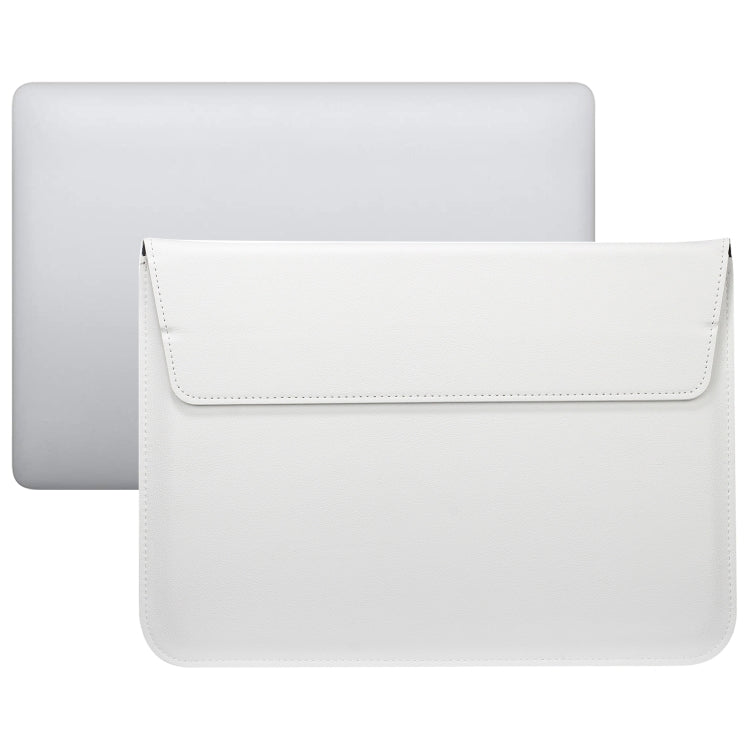 PU Leather Ultra-thin Envelope Bag Laptop Bag for MacBook Air / Pro 11 inch, with Stand Function(White) - Protective Bags by buy2fix | Online Shopping UK | buy2fix