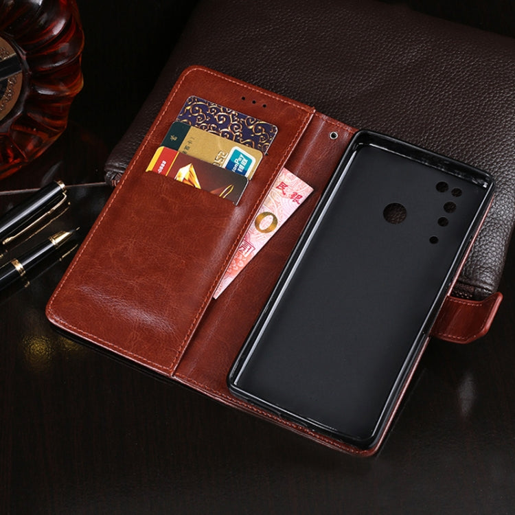 For DOOGEE N20 Pro idewei Crazy Horse Texture Horizontal Flip Leather Case with Holder & Card Slots & Wallet(Rose Red) - More Brand by idewei | Online Shopping UK | buy2fix