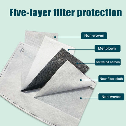 For 6-12 Years Kids Lattice Washable Replaceable Filter Protection PM2.5 Dustproof Face Mask, Random Color Delivery - Protect Case by buy2fix | Online Shopping UK | buy2fix