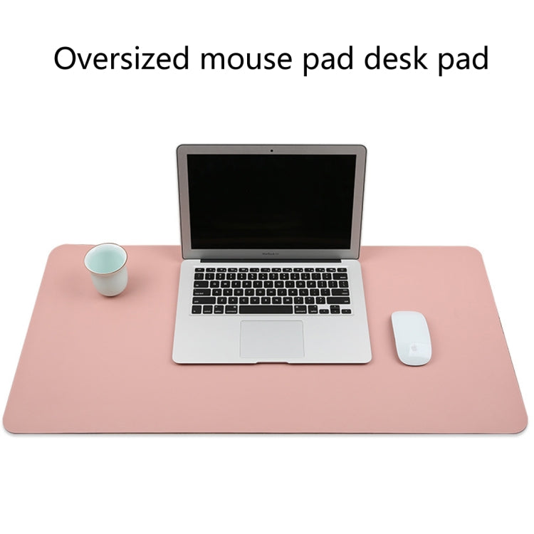 Multifunction Business PU Leather Mouse Pad Keyboard Pad Table Mat Computer Desk Mat, Size: 90 x 45cm(Pink) - Desk Pads by buy2fix | Online Shopping UK | buy2fix