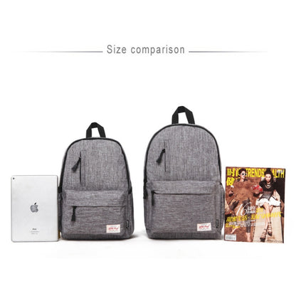 Universal Multi-Function Canvas Laptop Computer Shoulders Bag Leisurely Backpack Students Bag, Small Size: 37x26x12cm, For 13.3 inch and Below Macbook, Samsung, Lenovo, Sony, DELL Alienware, CHUWI, ASUS, HP(Black) - Backpack by buy2fix | Online Shopping UK | buy2fix