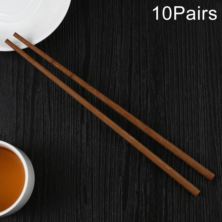 10 Pairs Natural Iron Wood Non-slip Chopsticks - Cutlery Sets by buy2fix | Online Shopping UK | buy2fix