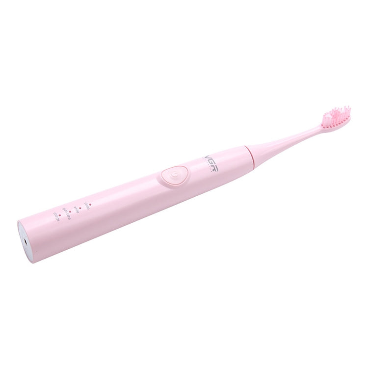 VGR V-806 IPX7 USB Magnetic Suspension Sonic Shock Toothbrush with Nemory Function (Pink) - Toothbrushes by VGR | Online Shopping UK | buy2fix