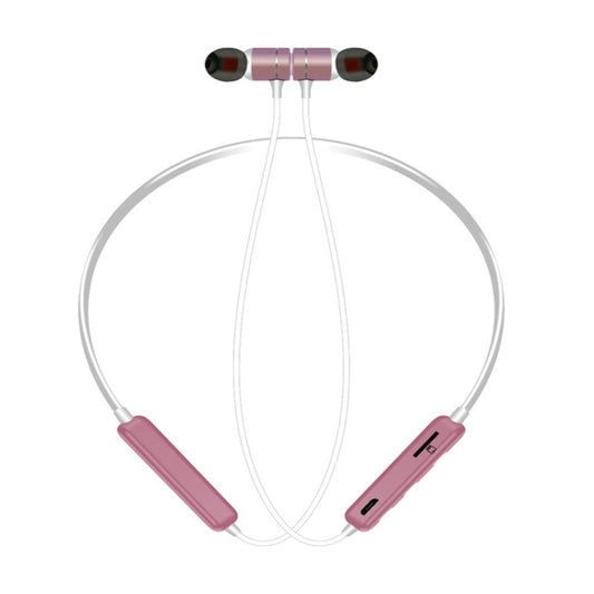 MG-G17 Bluetooth 4.2 Sport Wireless Bluetooth Earphone, Support Card(Pink) - Neck-mounted Earphone by buy2fix | Online Shopping UK | buy2fix