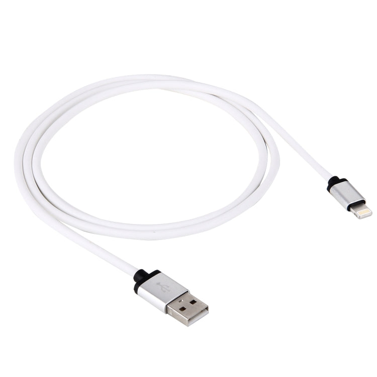 1m 3A 8 Pin to USB Data Sync Charging Cable for iPhone, iPad, Diameter: 4 cm(White) - Normal Style Cable by buy2fix | Online Shopping UK | buy2fix