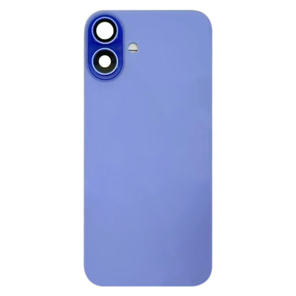 For iPhone 16 Plus Battery Back Cover with Camera Lens Cover(Cyan) -  by buy2fix | Online Shopping UK | buy2fix