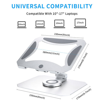 SDL02 Rotating and Folding Aluminum Alloy Laptop Cooling Bracket for 11-17.3 inch Laptops - MacBook Holder by buy2fix | Online Shopping UK | buy2fix