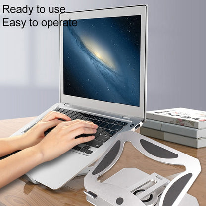 SDL02 Rotating and Folding Aluminum Alloy Laptop Cooling Bracket for 11-17.3 inch Laptops - MacBook Holder by buy2fix | Online Shopping UK | buy2fix