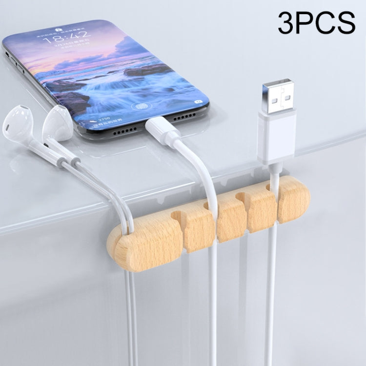 HG2715 3 PCS 5 Holes Desktop Charging Data Cable Organizer Winder - Cable Organizer by buy2fix | Online Shopping UK | buy2fix