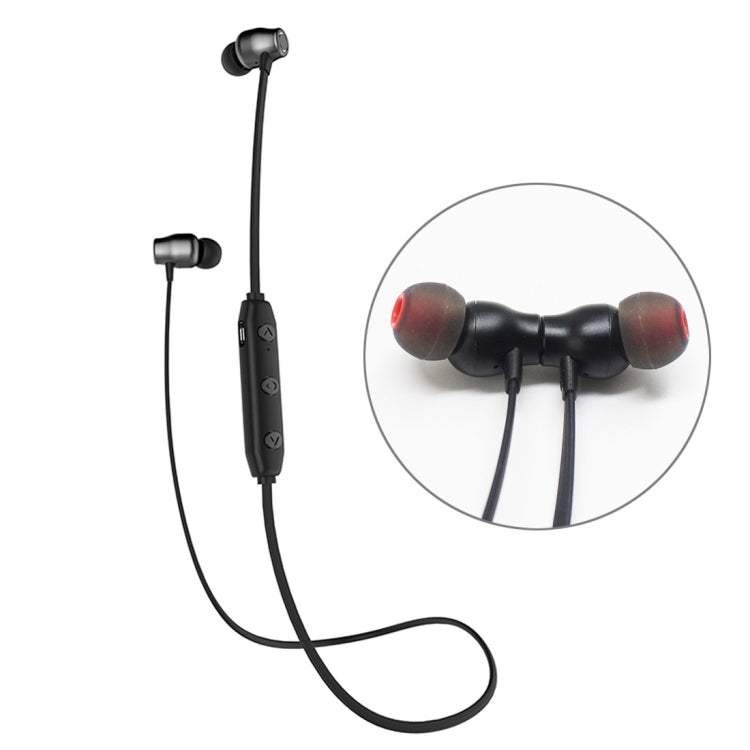 XRM-X5 Sports IPX4 Waterproof Magnetic Earbuds Wireless Bluetooth V4.1 Stereo In-ear Headset, For iPhone, Samsung, Huawei, Xiaomi, HTC and Other Smartphones(Black) - Bluetooth Earphone by buy2fix | Online Shopping UK | buy2fix