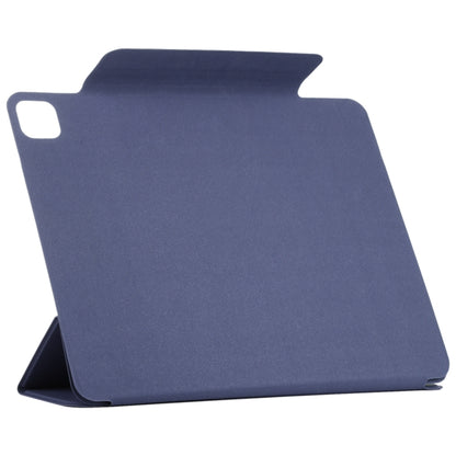 For iPad Air 13 2024 / Pro 12.9 2020 Double-sided Magnetic Flip PU Leather Tablet Case With Holder & Sleep / Wake-up Function(Dark Blue) - iPad Pro 12.9 (2020) Cases by buy2fix | Online Shopping UK | buy2fix