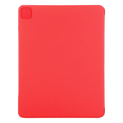 For iPad Air 13 2024 / Pro 12.9 2020 Double-sided Magnetic Flip PU Leather Tablet Case With Holder & Sleep / Wake-up Function(Red) - iPad Pro 12.9 (2020) Cases by buy2fix | Online Shopping UK | buy2fix